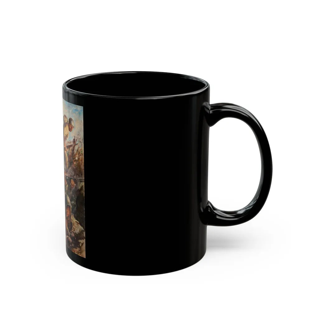 Fire Fight, story illustration - Black Coffee Mug-Go Mug Yourself