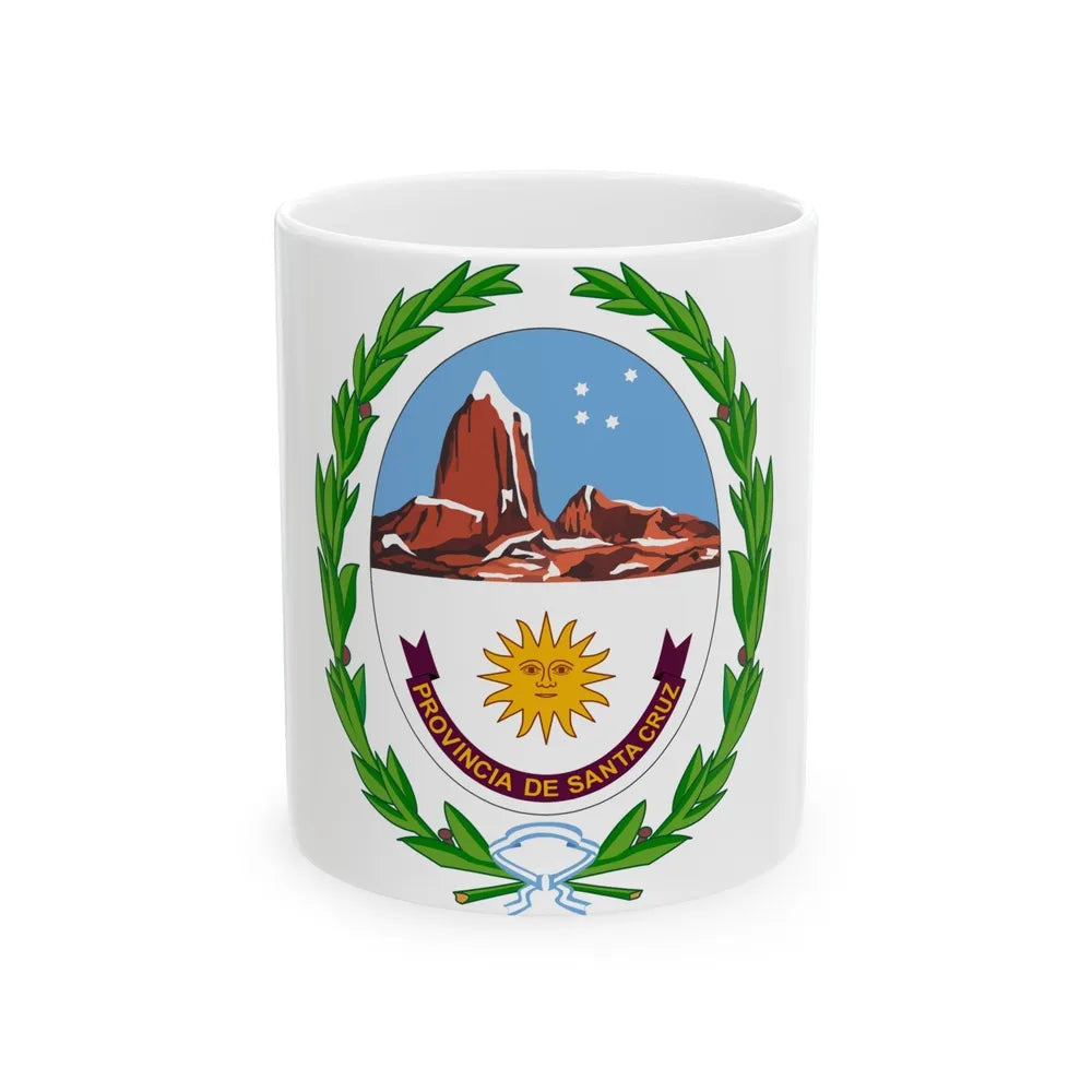 Coat of Arms Santa Cruz Argentina - White Coffee Mug-11oz-Go Mug Yourself