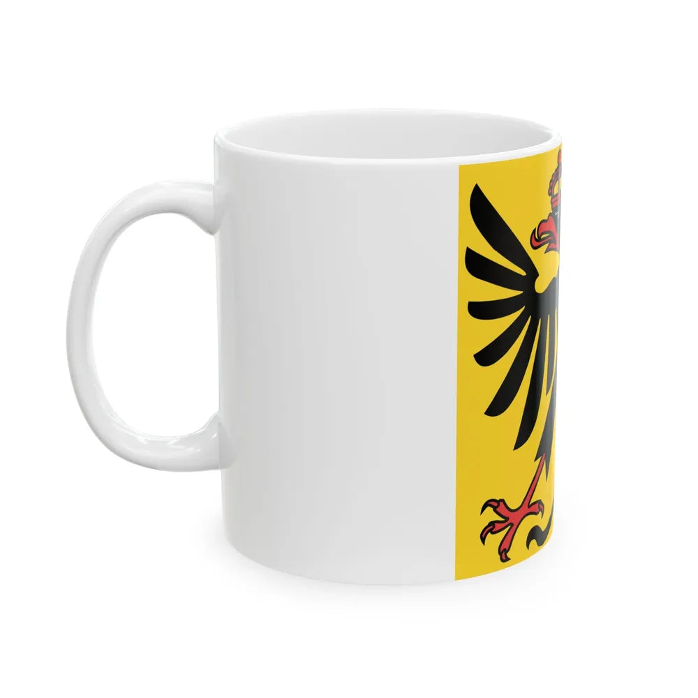 Flag of Canton of Geneva Switzerland - White Coffee Mug-Go Mug Yourself