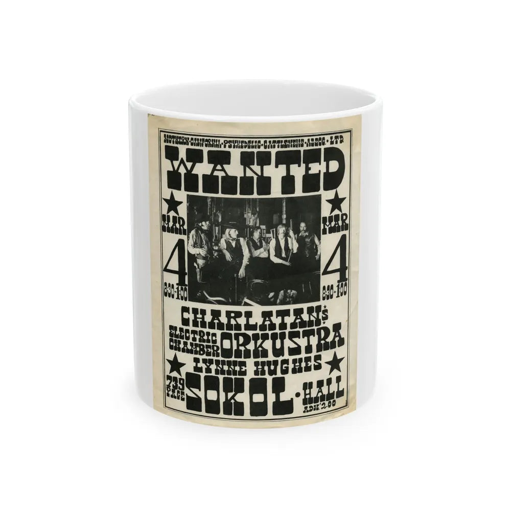 Charlatans - 1966 (Music Poster) White Coffee Mug-11oz-Go Mug Yourself