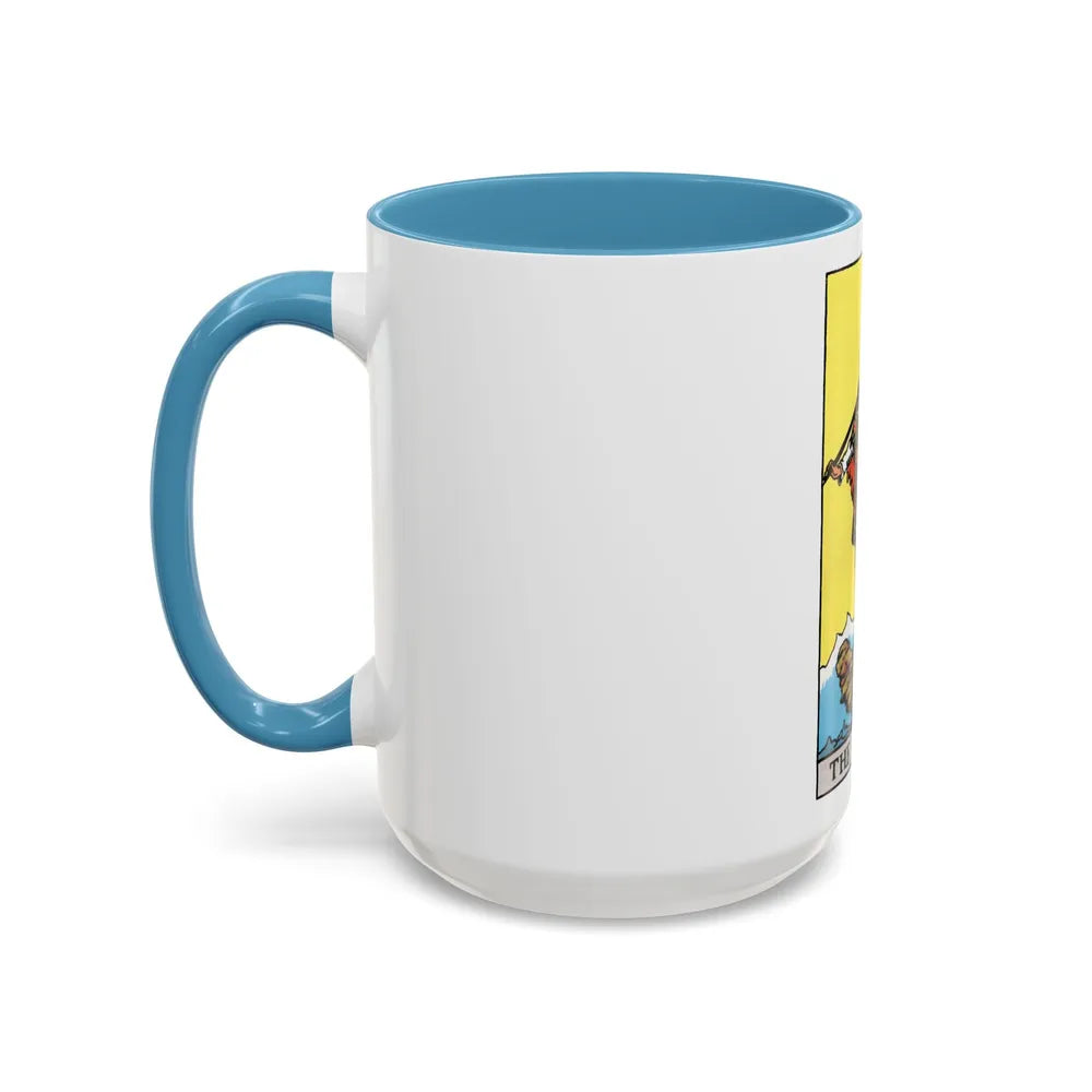 The Fool (Tarot Card) Accent Coffee Mug-Go Mug Yourself