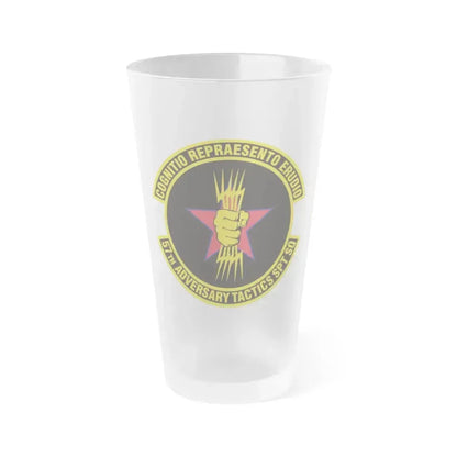 57th Adversary Tactics Support Squadron (U.S. Air Force) Frosted Pint Glass 16oz 16oz Frosted - Go Mug Yourself