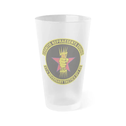 57th Adversary Tactics Support Squadron (U.S. Air Force) Frosted Pint Glass 16oz 16oz Frosted - Go Mug Yourself