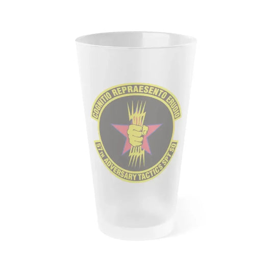 57th Adversary Tactics Support Squadron (U.S. Air Force) Frosted Pint Glass 16oz 16oz Frosted - Go Mug Yourself