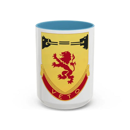 57th Air Defense Artillery Regiment (U.S. Army) Accent Coffee Mug 15oz Light Blue - Go Mug Yourself