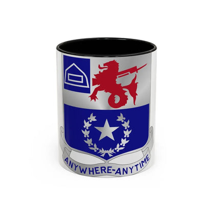 57th Infantry Regiment (U.S. Army) Accent Coffee Mug-11oz-Black-Go Mug Yourself