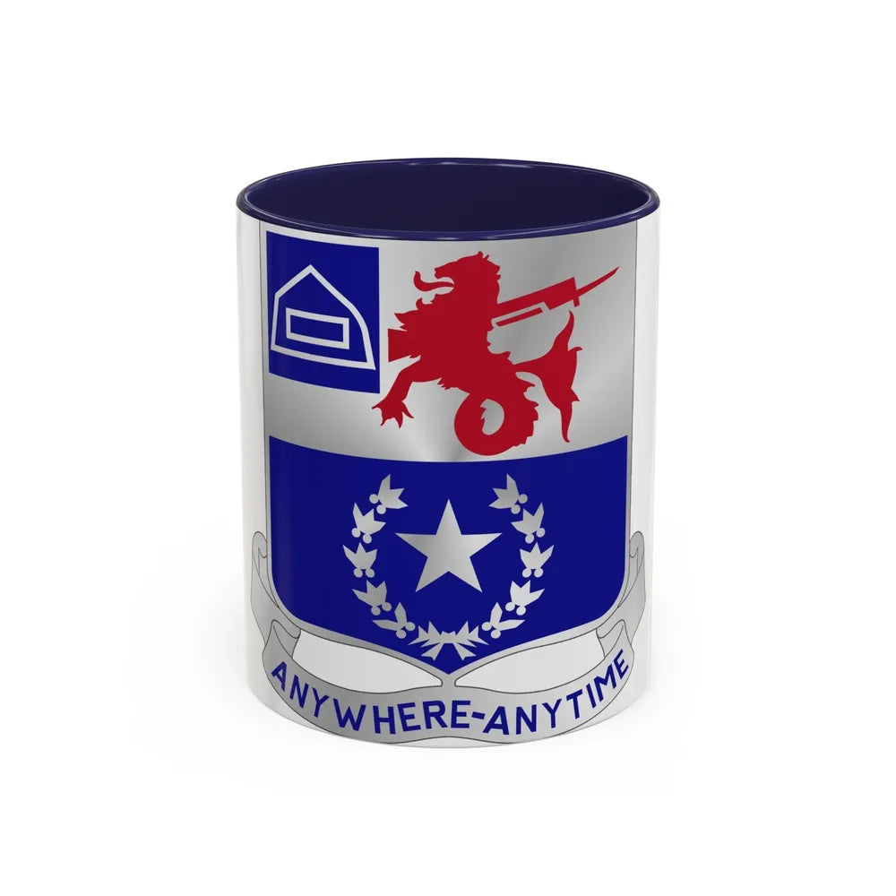 57th Infantry Regiment (U.S. Army) Accent Coffee Mug-11oz-Navy-Go Mug Yourself