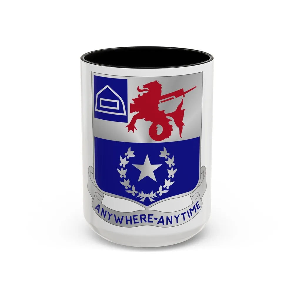 57th Infantry Regiment (U.S. Army) Accent Coffee Mug-15oz-Black-Go Mug Yourself