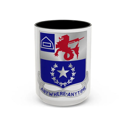 57th Infantry Regiment (U.S. Army) Accent Coffee Mug-15oz-Black-Go Mug Yourself