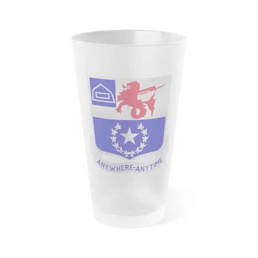 57th Infantry Regiment (U.S. Army) Frosted Pint Glass 16oz-Go Mug Yourself