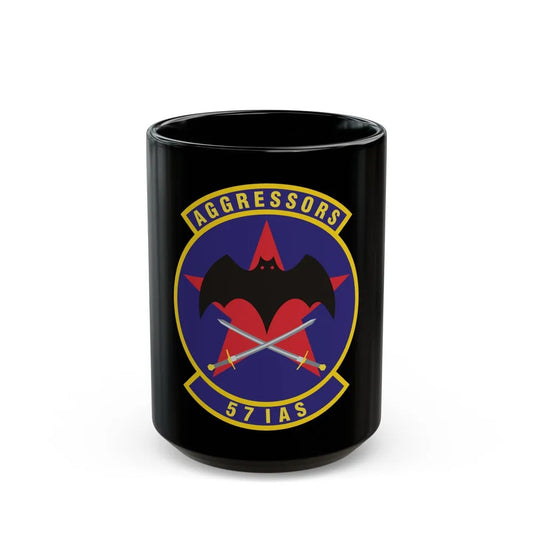 57th Information Aggressor Squadron (U.S. Air Force) Black Coffee Mug-15oz-Go Mug Yourself