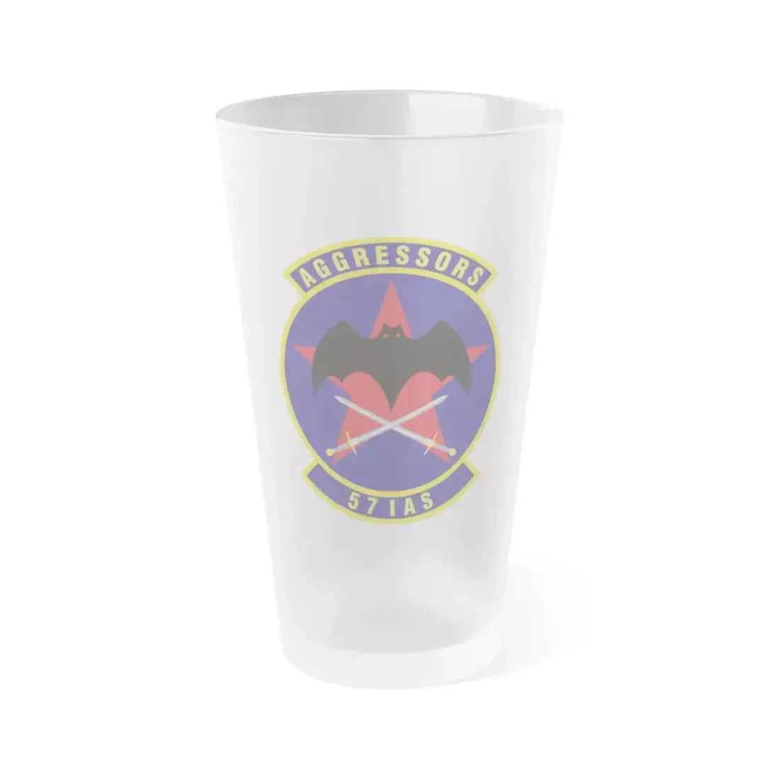57th Information Aggressor Squadron (U.S. Air Force) Frosted Pint Glass 16oz 16oz Frosted - Go Mug Yourself