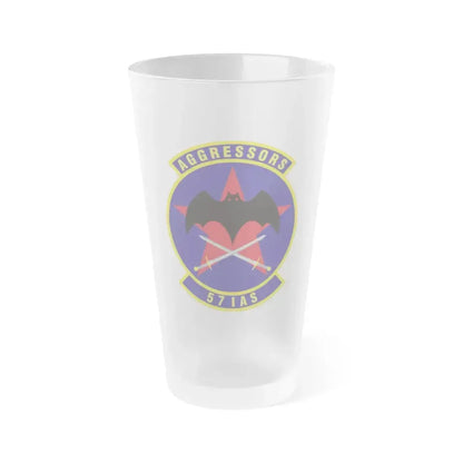 57th Information Aggressor Squadron (U.S. Air Force) Frosted Pint Glass 16oz 16oz Frosted - Go Mug Yourself