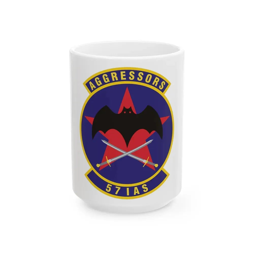57th Information Aggressor Squadron (U.S. Air Force) White Coffee Mug 15oz - Go Mug Yourself