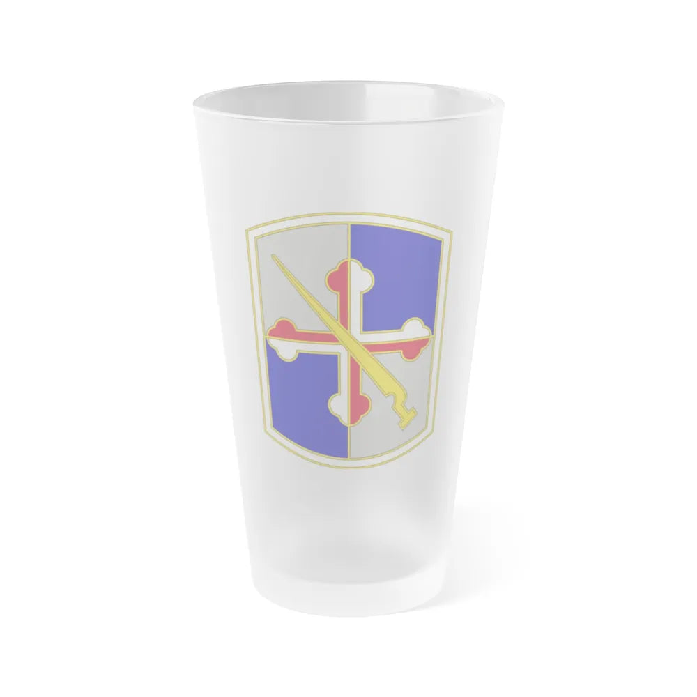 58 Battlefield Surveillance Brigade (U.S. Army) Frosted Pint Glass 16oz-Go Mug Yourself