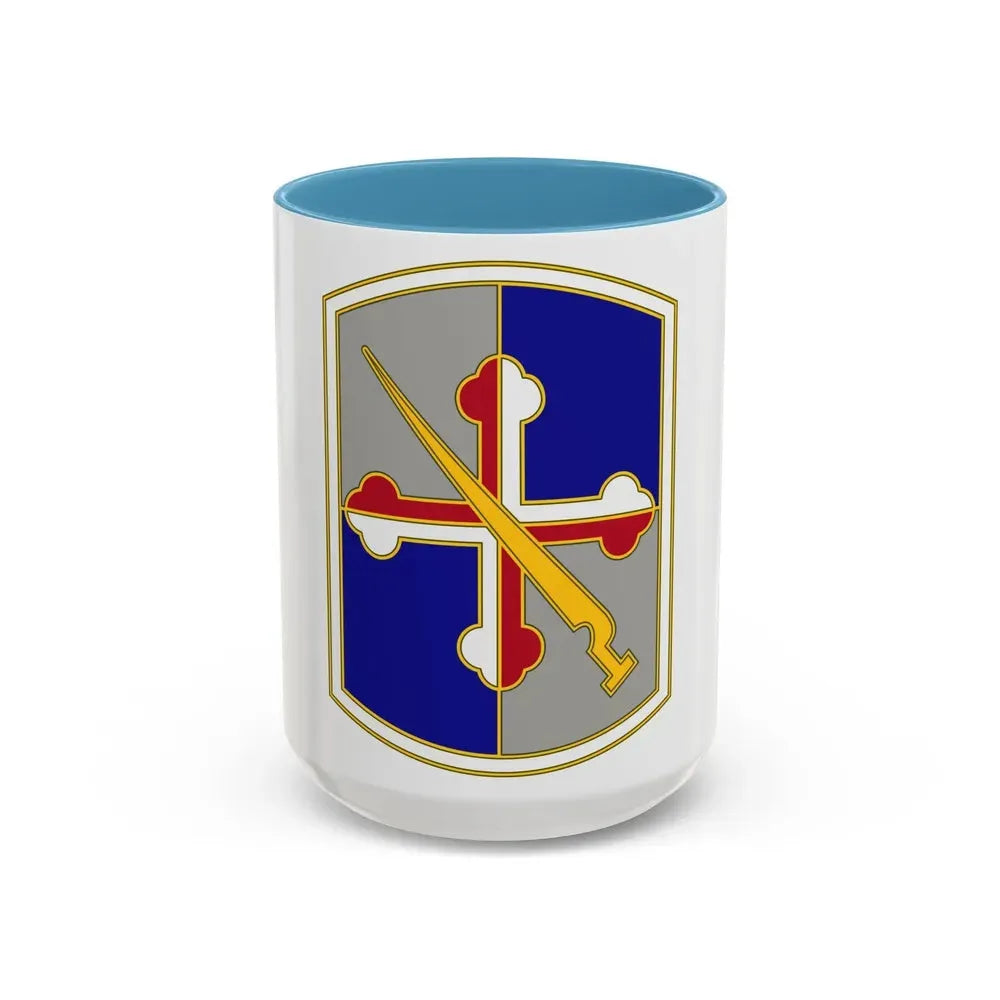 58 Battlefield Surveillance Brigade (U.S. Army) Accent Coffee Mug 15oz Light Blue - Go Mug Yourself