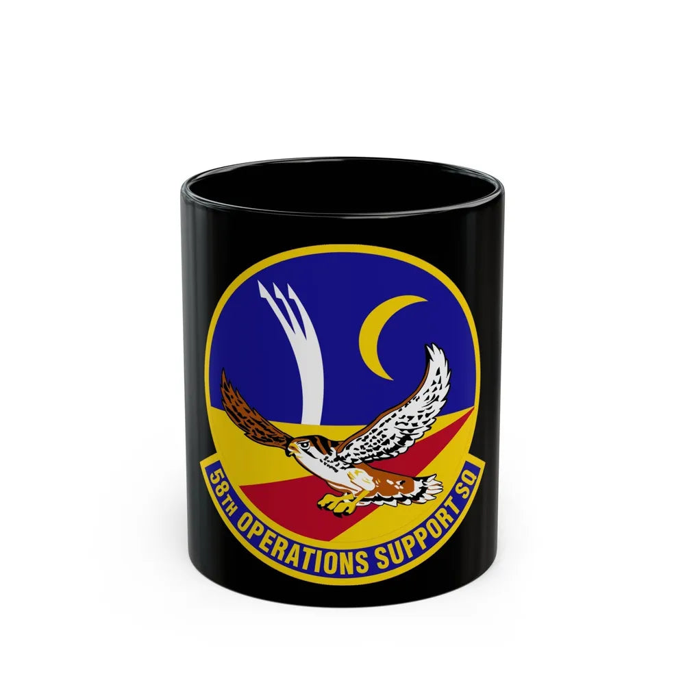 58 Operations Support Squadron AETC (U.S. Air Force) Black Coffee Mug-11oz-Go Mug Yourself