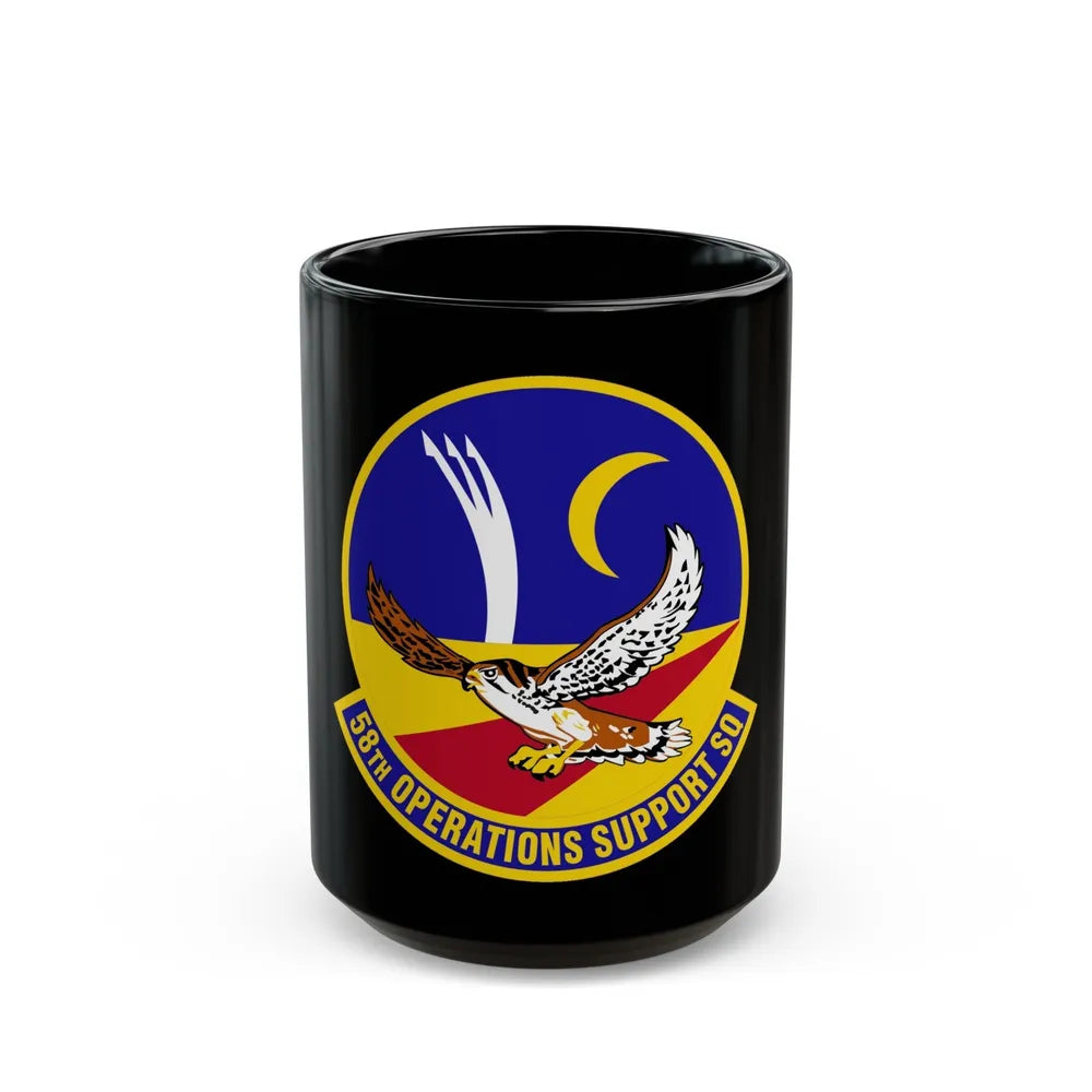 58 Operations Support Squadron AETC (U.S. Air Force) Black Coffee Mug-15oz-Go Mug Yourself