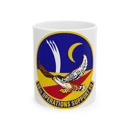 58 Operations Support Squadron AETC (U.S. Air Force) White Coffee Mug-11oz-Go Mug Yourself