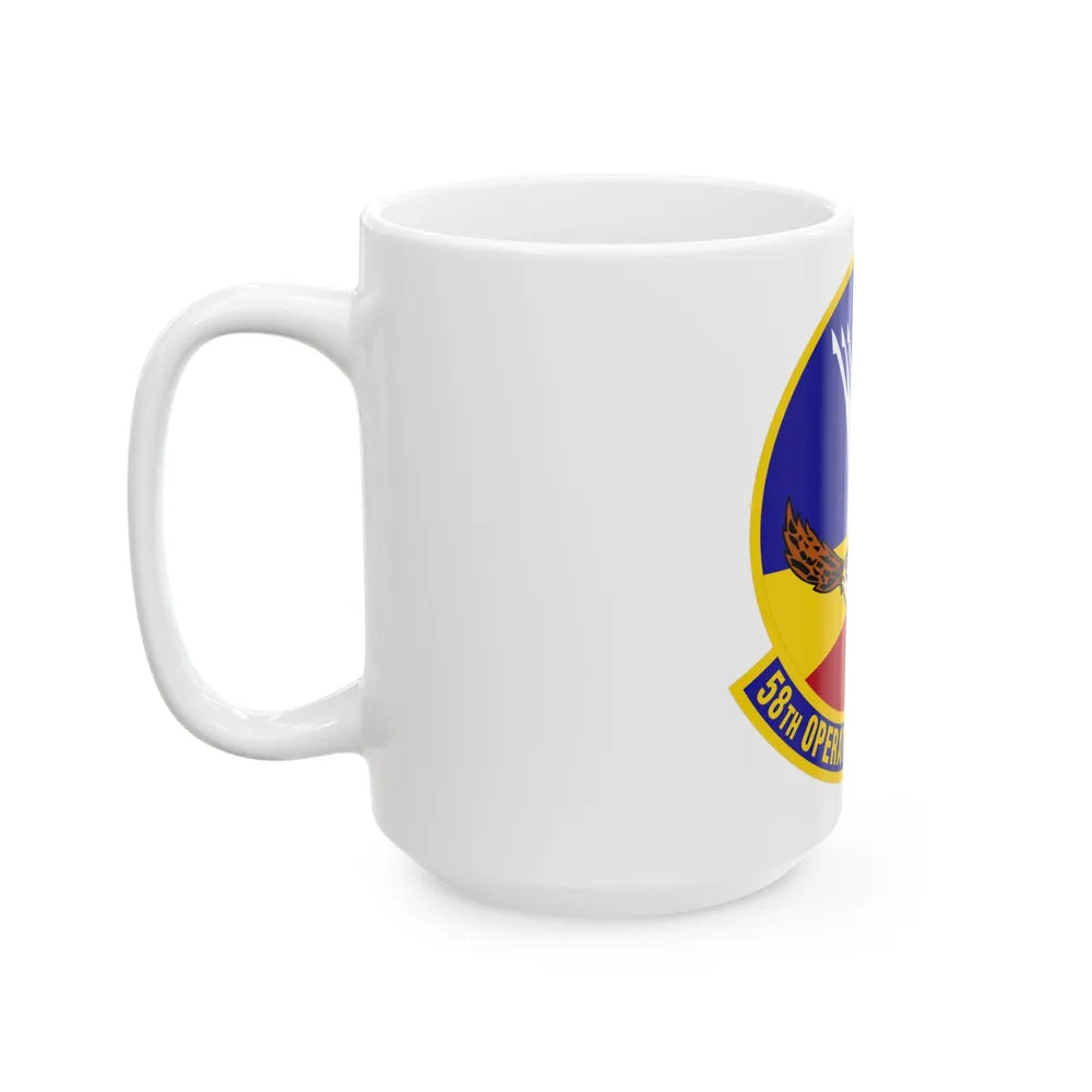 58 Operations Support Squadron AETC (U.S. Air Force) White Coffee Mug-Go Mug Yourself