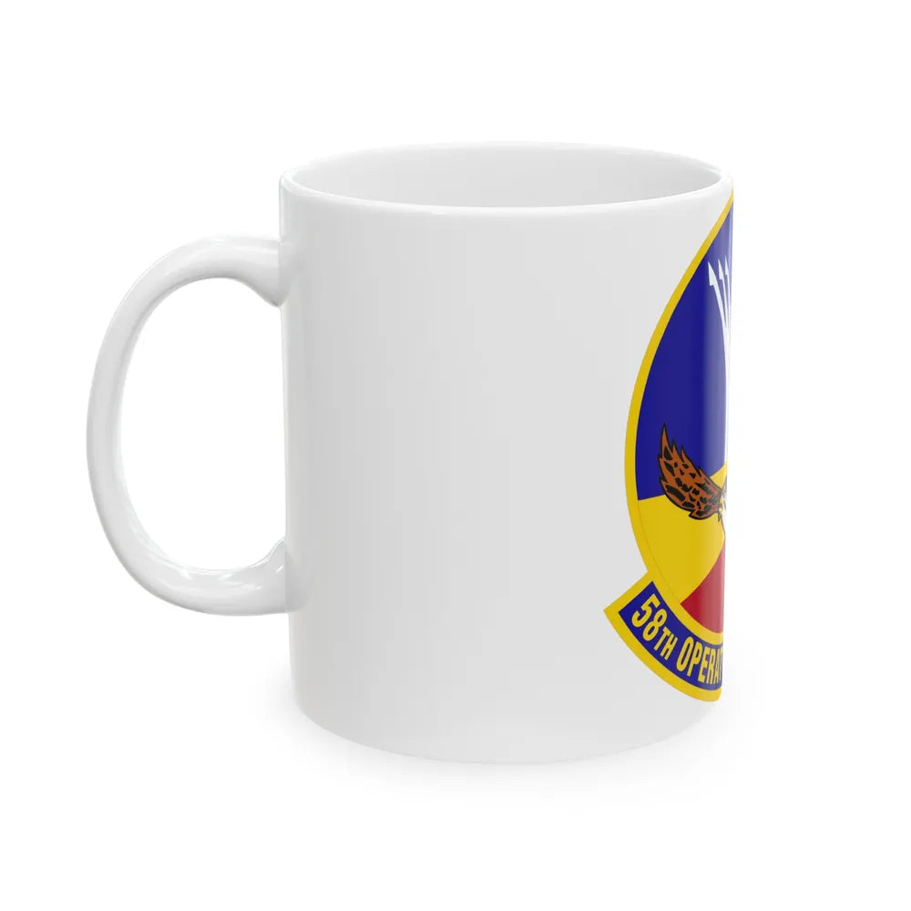 58 Operations Support Squadron AETC (U.S. Air Force) White Coffee Mug-Go Mug Yourself