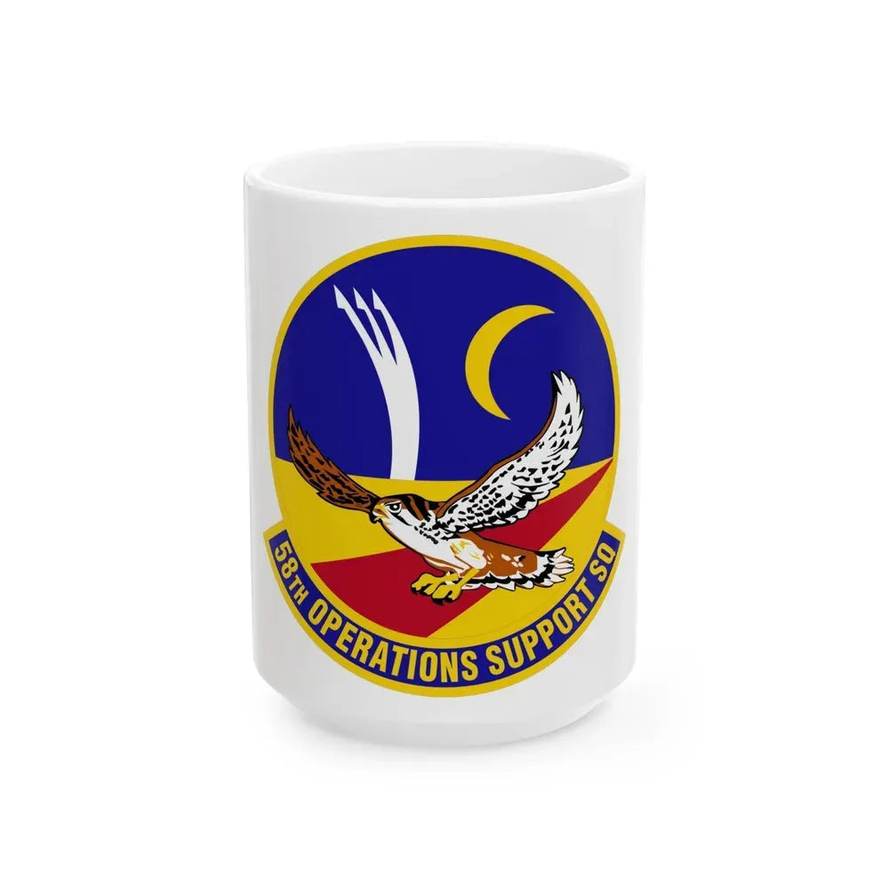 58 Operations Support Squadron AETC (U.S. Air Force) White Coffee Mug 15oz - Go Mug Yourself