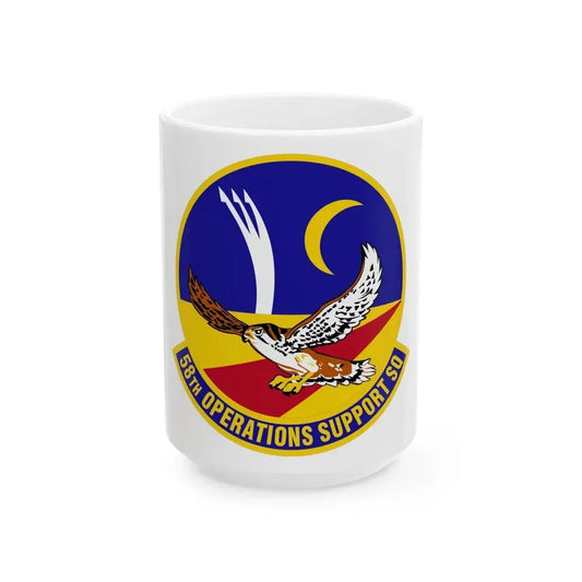 58 Operations Support Squadron AETC (U.S. Air Force) White Coffee Mug 15oz - Go Mug Yourself