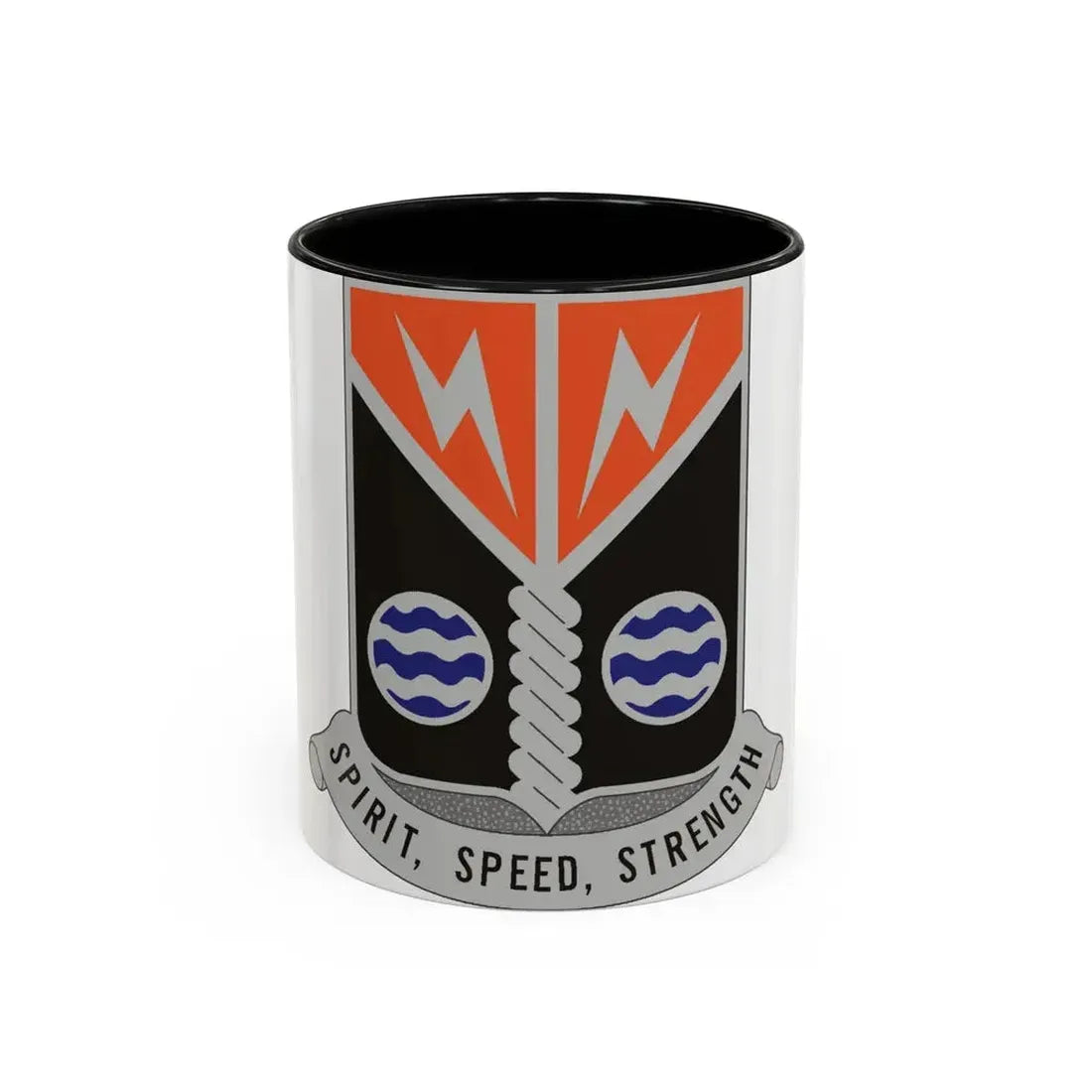 58 Signal Battalion (U.S. Army) Accent Coffee Mug 11oz Black - Go Mug Yourself