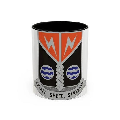 58 Signal Battalion (U.S. Army) Accent Coffee Mug 11oz Black - Go Mug Yourself