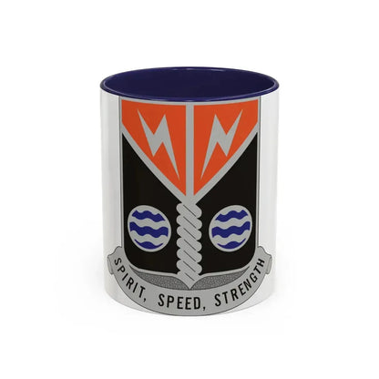 58 Signal Battalion (U.S. Army) Accent Coffee Mug 11oz Navy - Go Mug Yourself