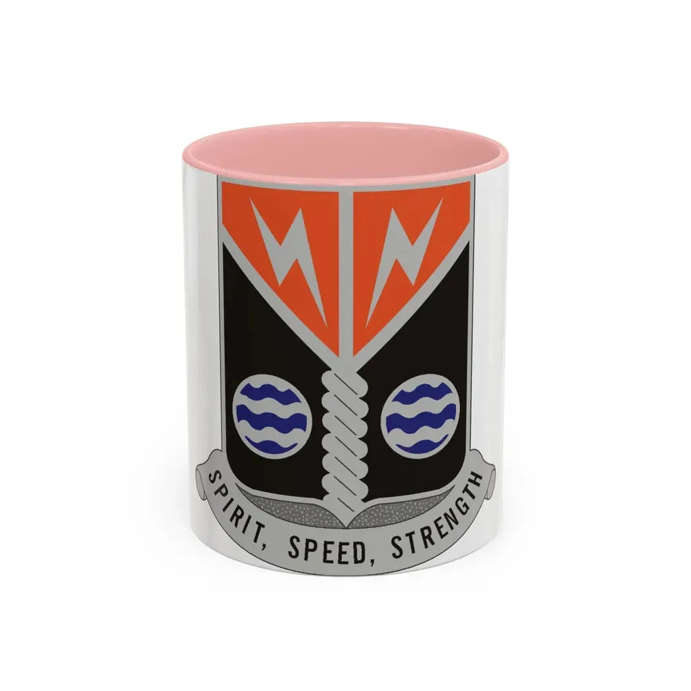 58 Signal Battalion (U.S. Army) Accent Coffee Mug 11oz Pink - Go Mug Yourself