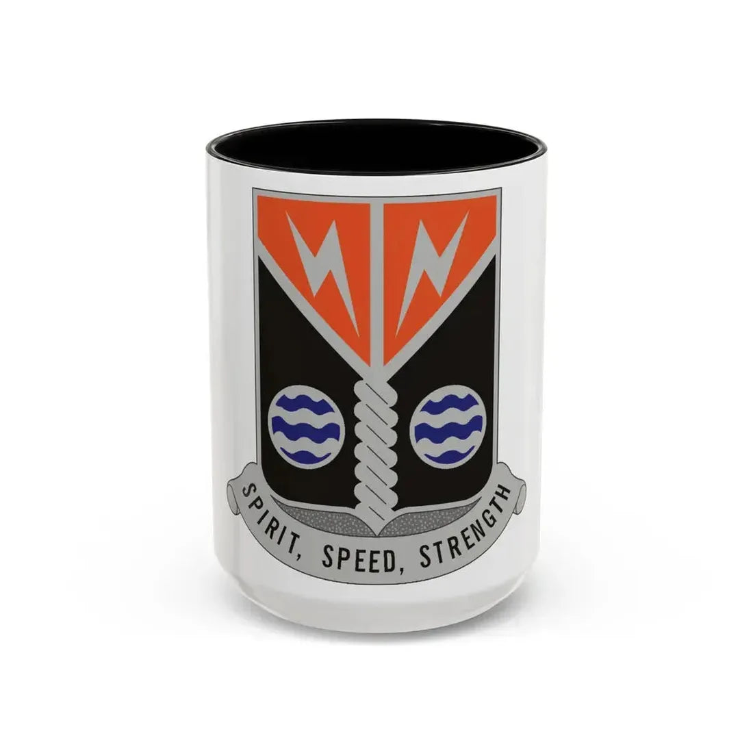 58 Signal Battalion (U.S. Army) Accent Coffee Mug 15oz Black - Go Mug Yourself