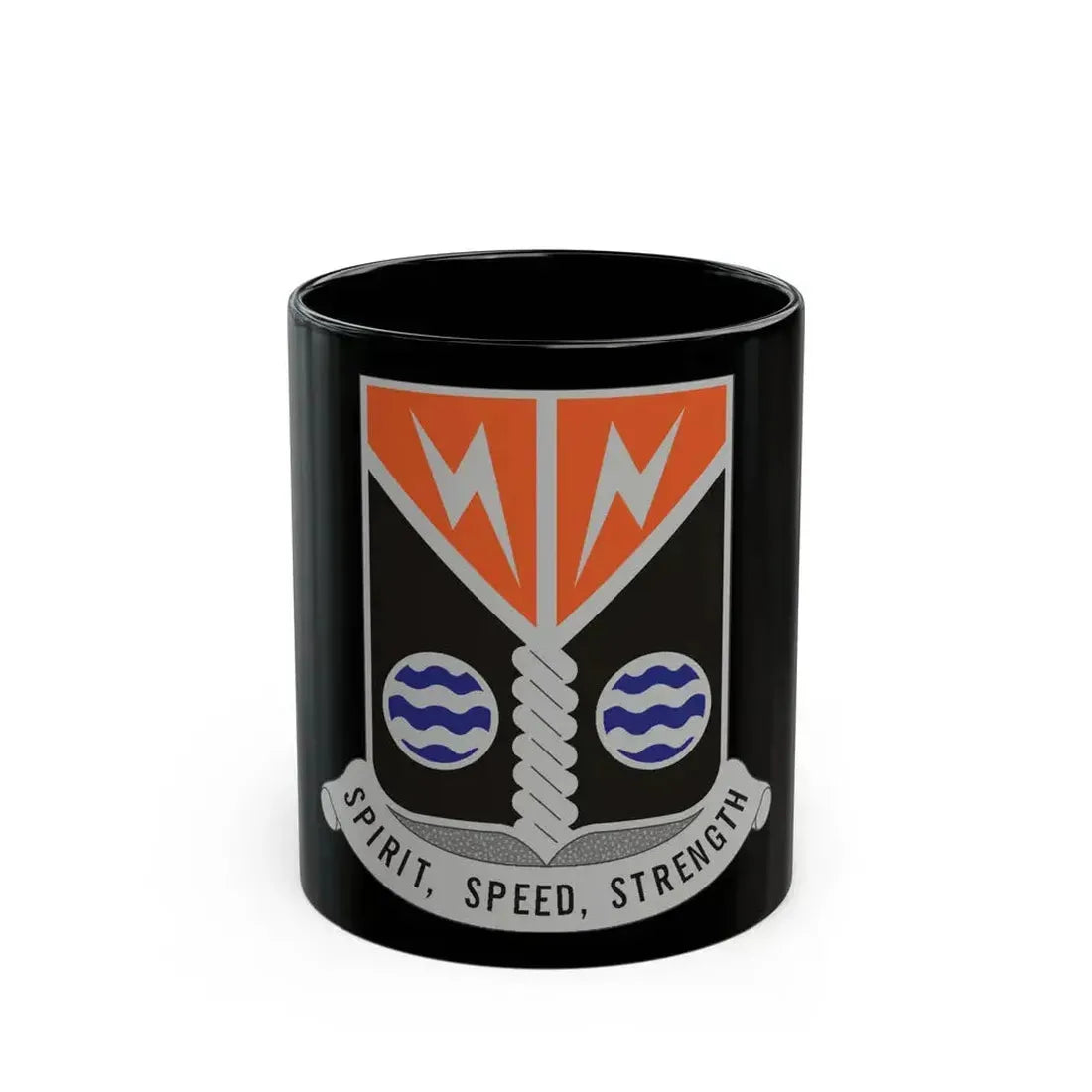 58 Signal Battalion (U.S. Army) Black Coffee Mug 11oz - Go Mug Yourself