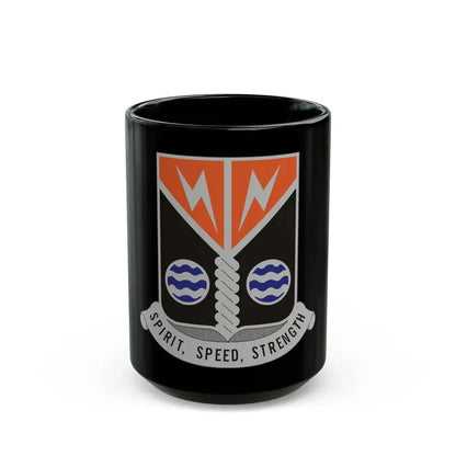 58 Signal Battalion (U.S. Army) Black Coffee Mug 15oz - Go Mug Yourself