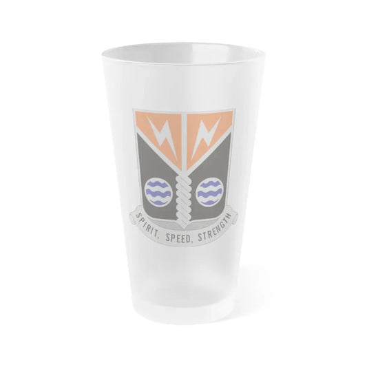 58 Signal Battalion (U.S. Army) Frosted Pint Glass 16oz Default Title - Go Mug Yourself