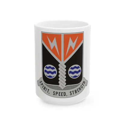58 Signal Battalion (U.S. Army) White Coffee Mug 15oz - Go Mug Yourself