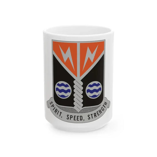 58 Signal Battalion (U.S. Army) White Coffee Mug 15oz - Go Mug Yourself
