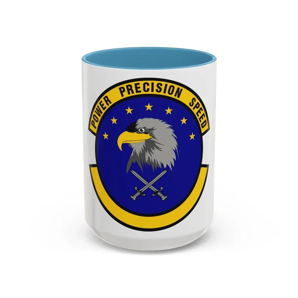580 Software Engineering Squadron AFMC (U.S. Air Force) Accent Coffee Mug 15oz Light Blue - Go Mug Yourself