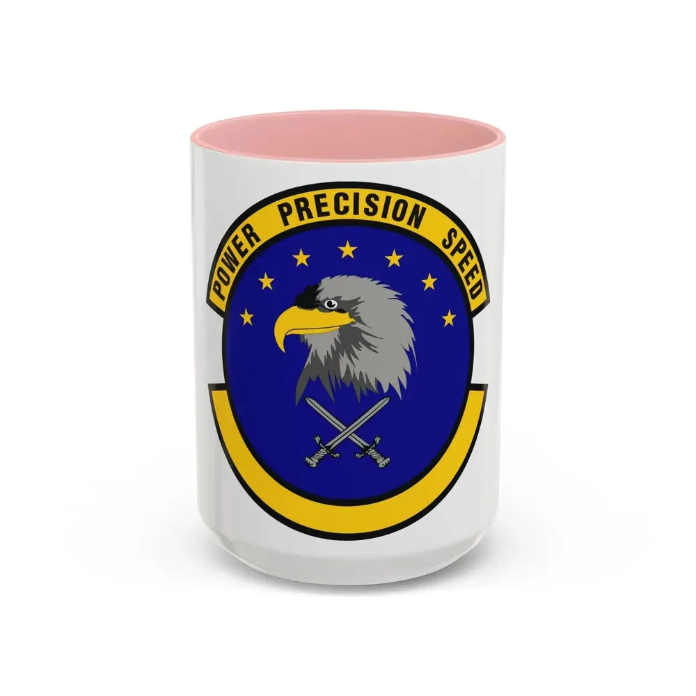 580 Software Engineering Squadron AFMC (U.S. Air Force) Accent Coffee Mug 15oz Pink - Go Mug Yourself