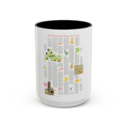 British Isles - A Traveller's Map 2 (1974) (Map) Accent Coffee Mug