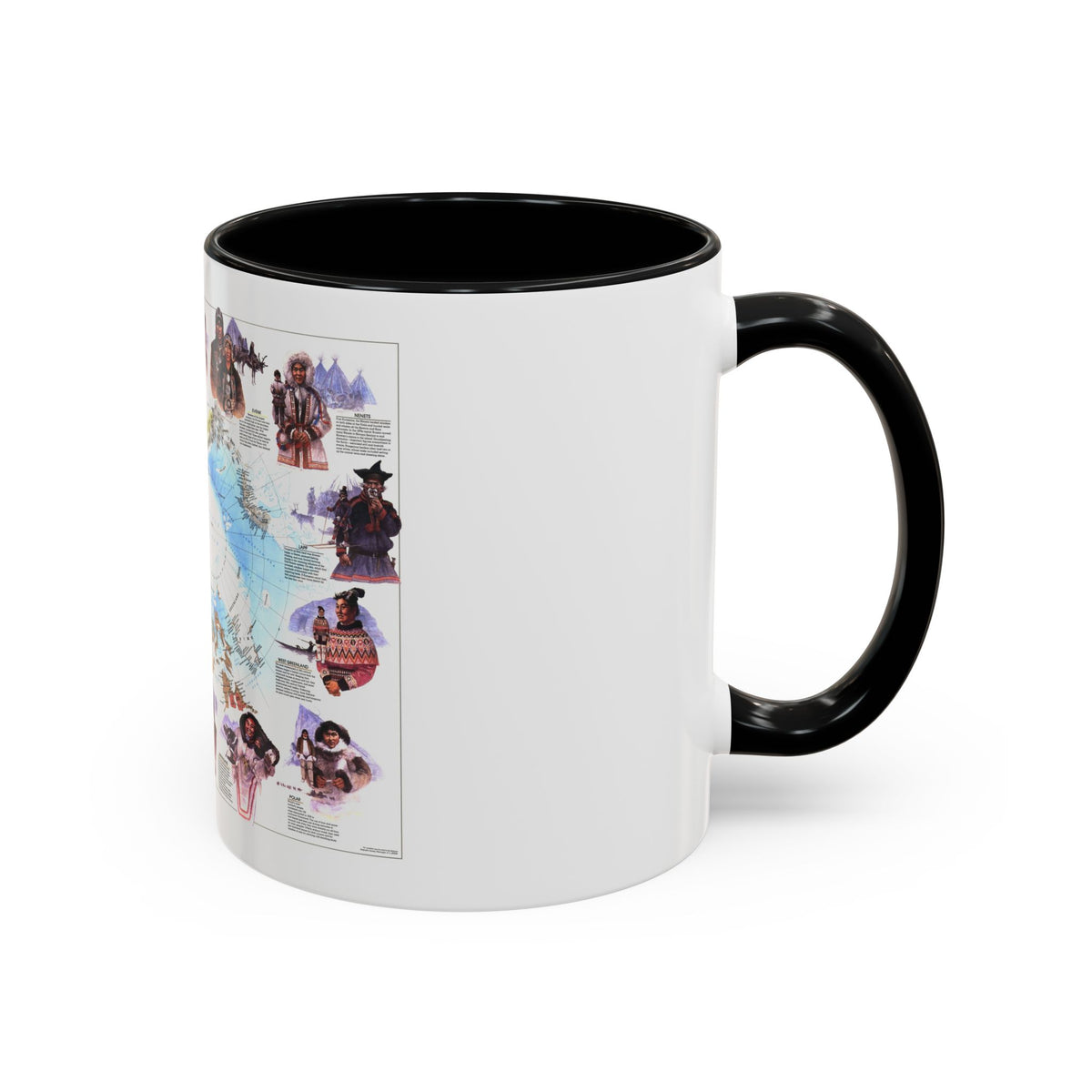Arctic - Peoples of the (1983) (Map) Accent Coffee Mug
