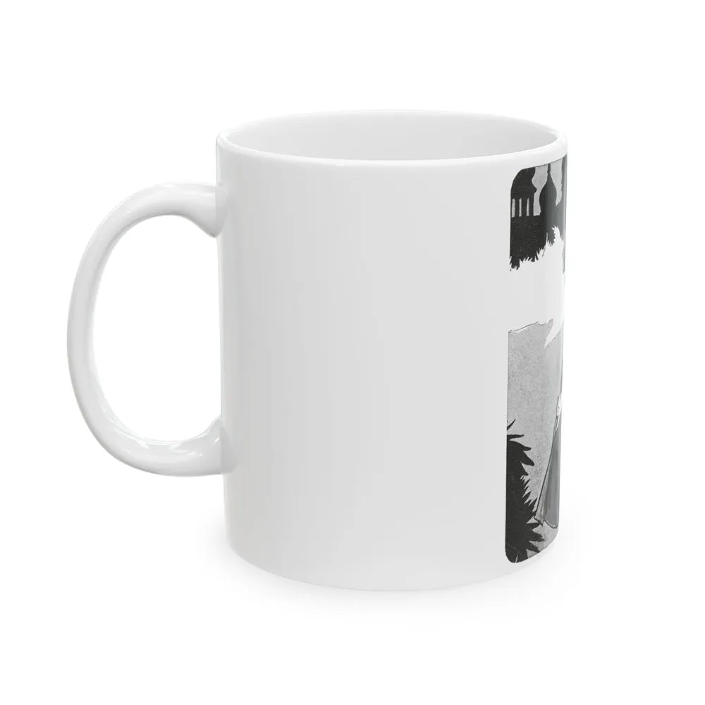 Fashion Illustration, 1958 - White Coffee Mug-Go Mug Yourself