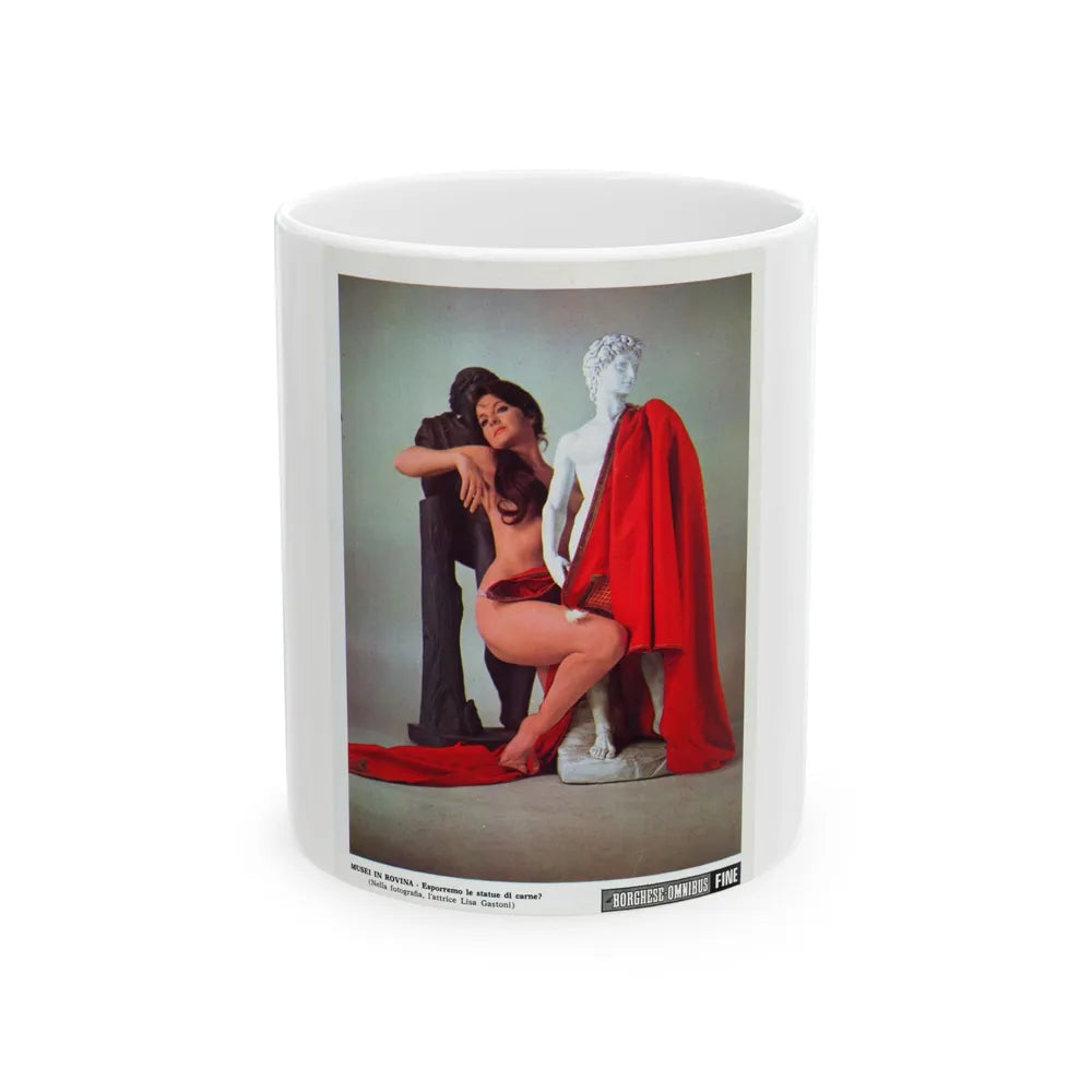 Lisa Gastoni #44 (Vintage Female Icon) White Coffee Mug-11oz-Go Mug Yourself