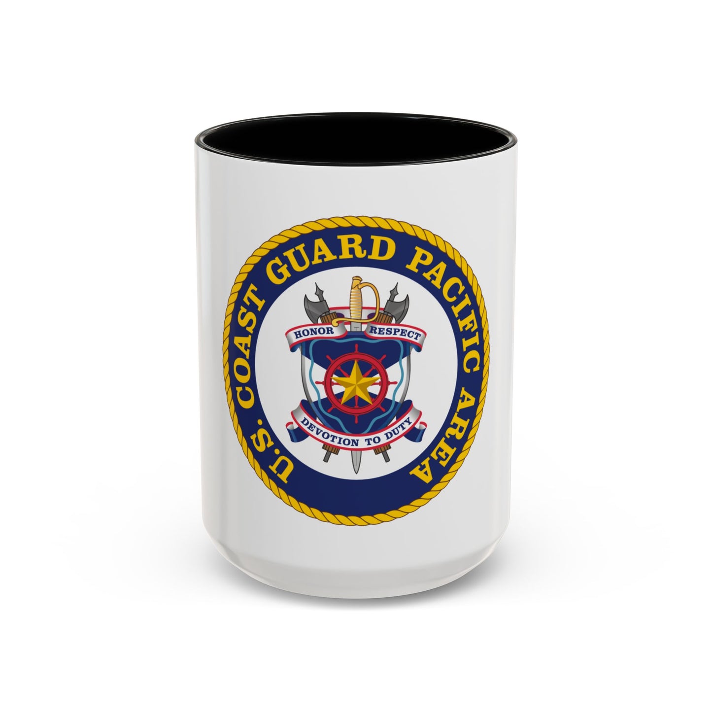 USCG Pacific Area (U.S. Coast Guard) Accent Coffee Mug