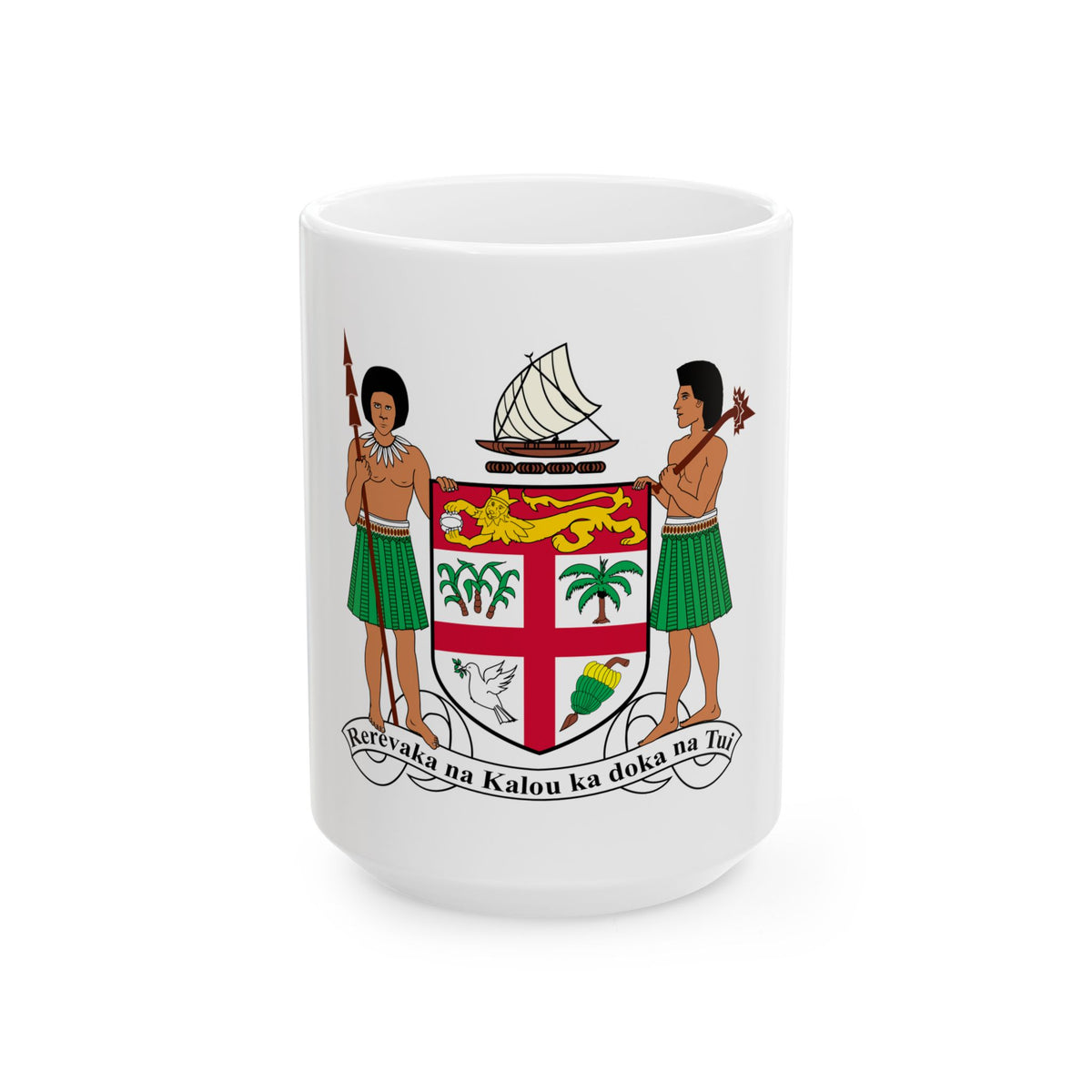 Coat of arms of Fiji - White Coffee Mug