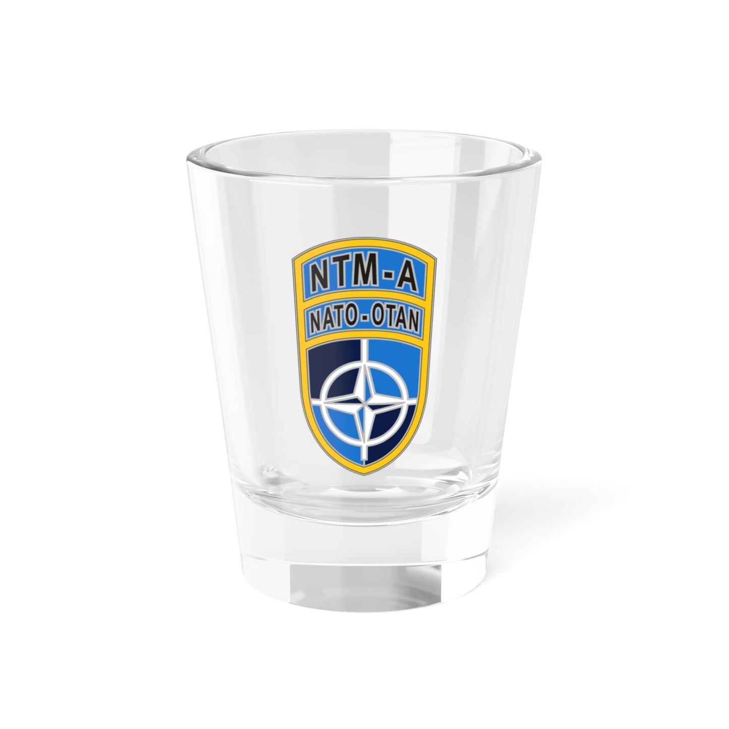 Verre à liqueur de la mission de formation de l'OTAN en Afghanistan (armée américaine) 1,5 oz