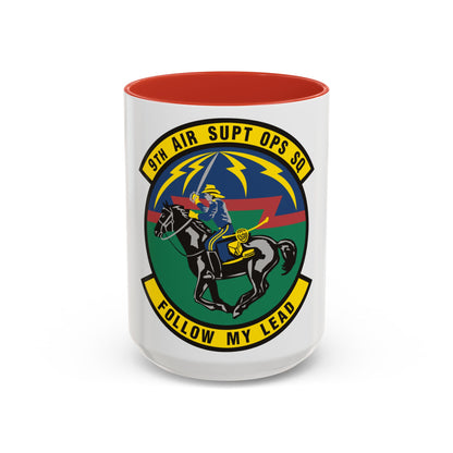 9th Air Support Operations Squadron (U.S. Air Force) Accent Coffee Mug