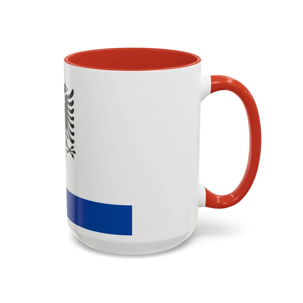 Government Ensign of Albania - Accent Coffee Mug-Go Mug Yourself