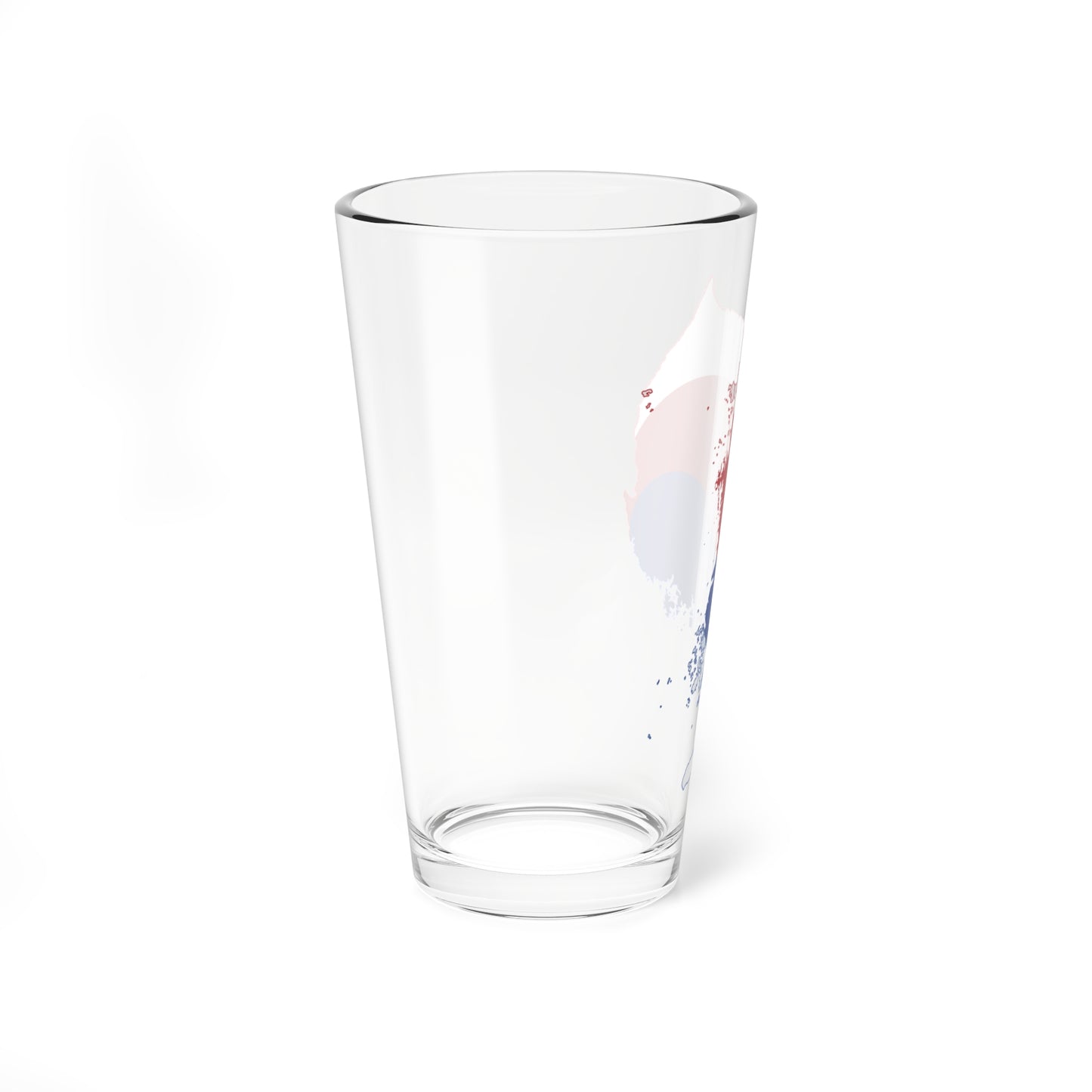 Flag-map of South Korea (Korea) Pint Glass 16oz