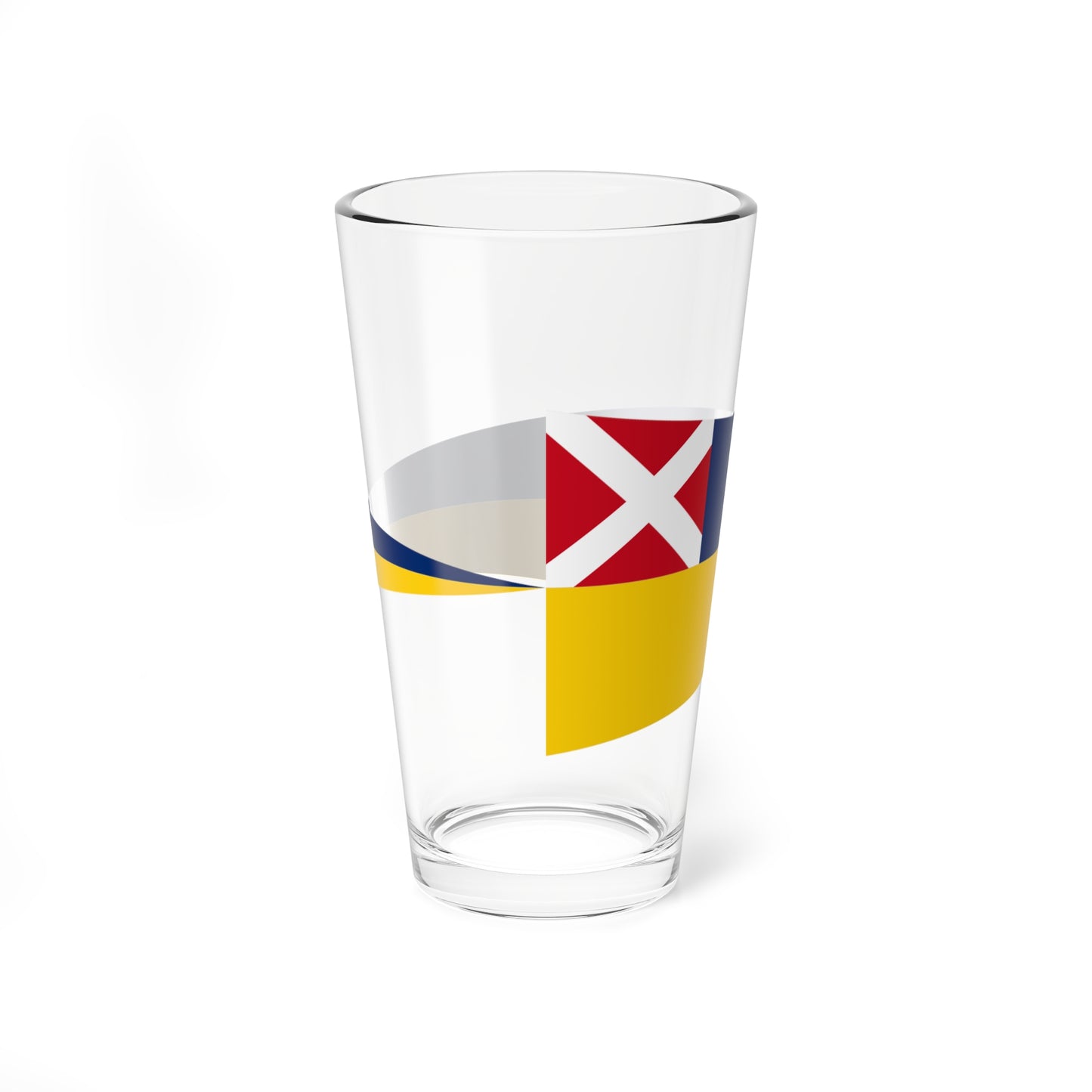 Swedish-Norwegian command flag 1815-1844 - Commodore (Sweden) Pint Glass 16oz